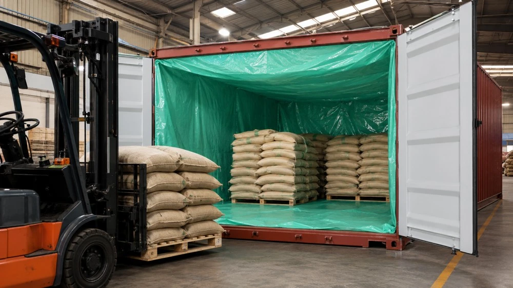 Container Liner For Green Coffee Bean Bulk
