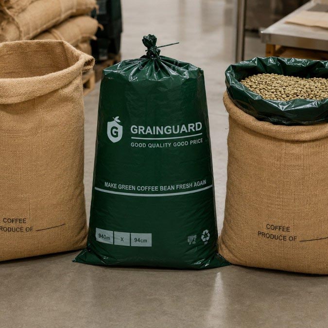 그린 커피빈 포장용 황마 라이너